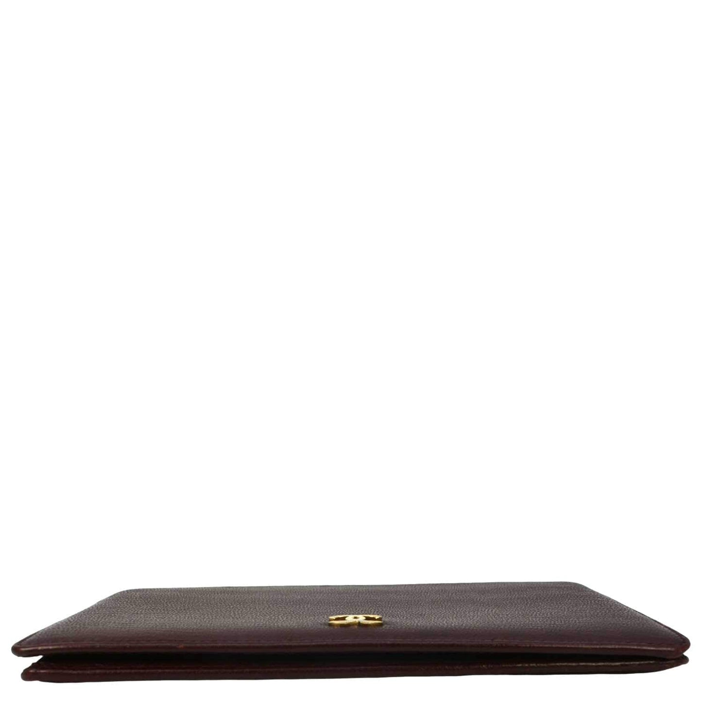 CHANEL  L-Yen Leather Wallet Burgundy