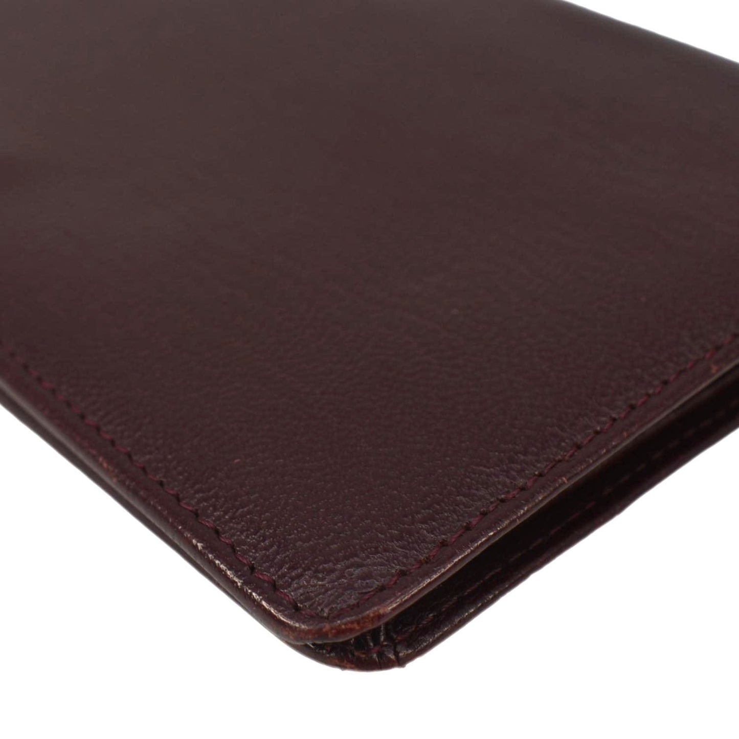 CHANEL  L-Yen Leather Wallet Burgundy