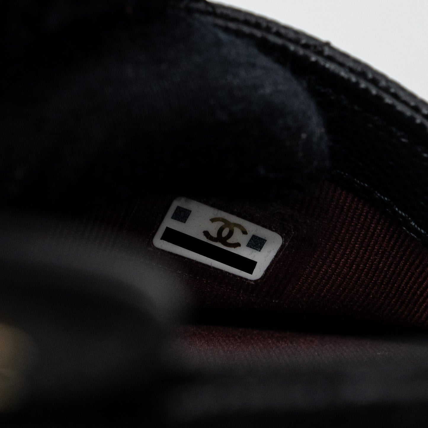 chanel double pocket wallet on chain caviar black L (microchip)