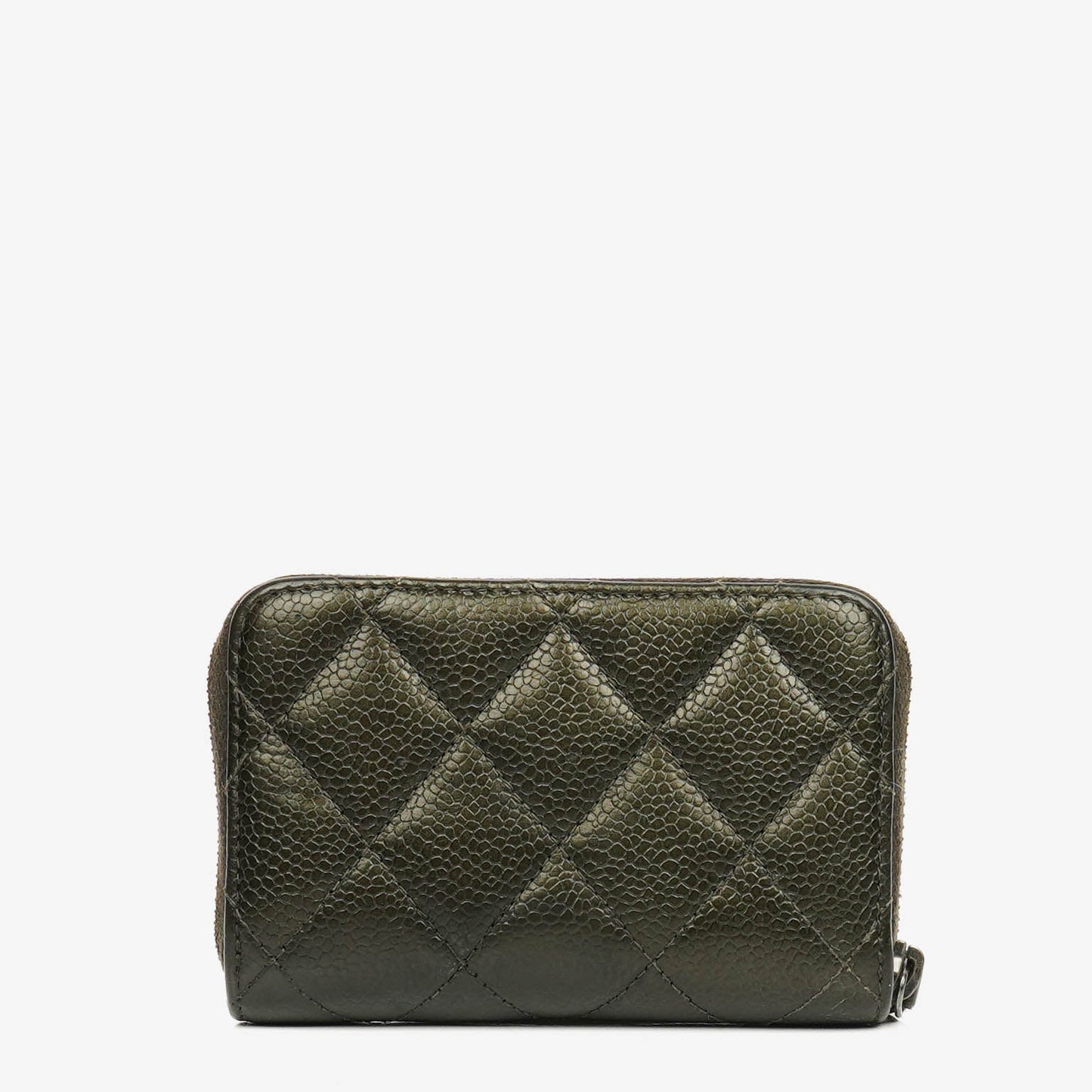 Chanel Quilted Caviar Leather O-Zip Coin Purse