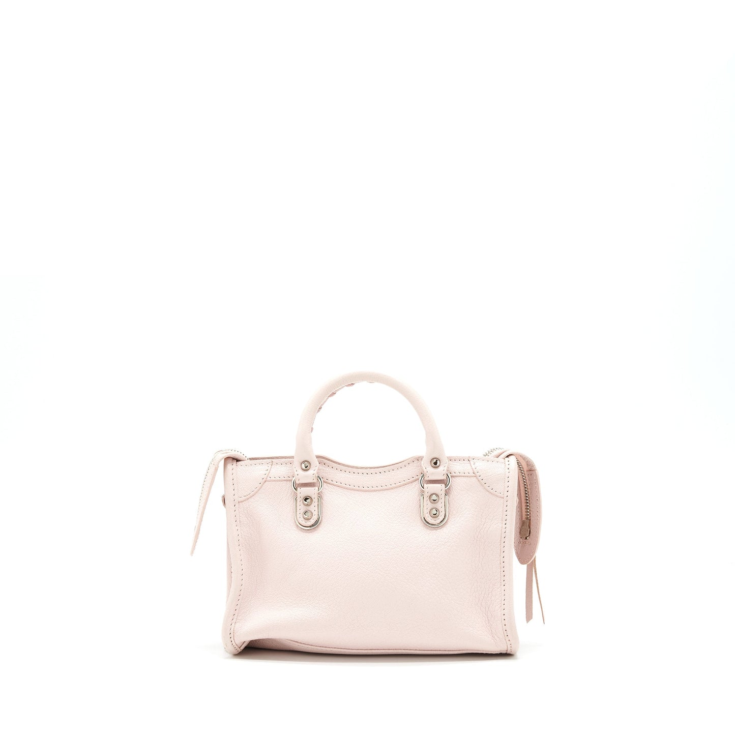 Balenciaga Nano Classic Metallic edge city Purse light pink