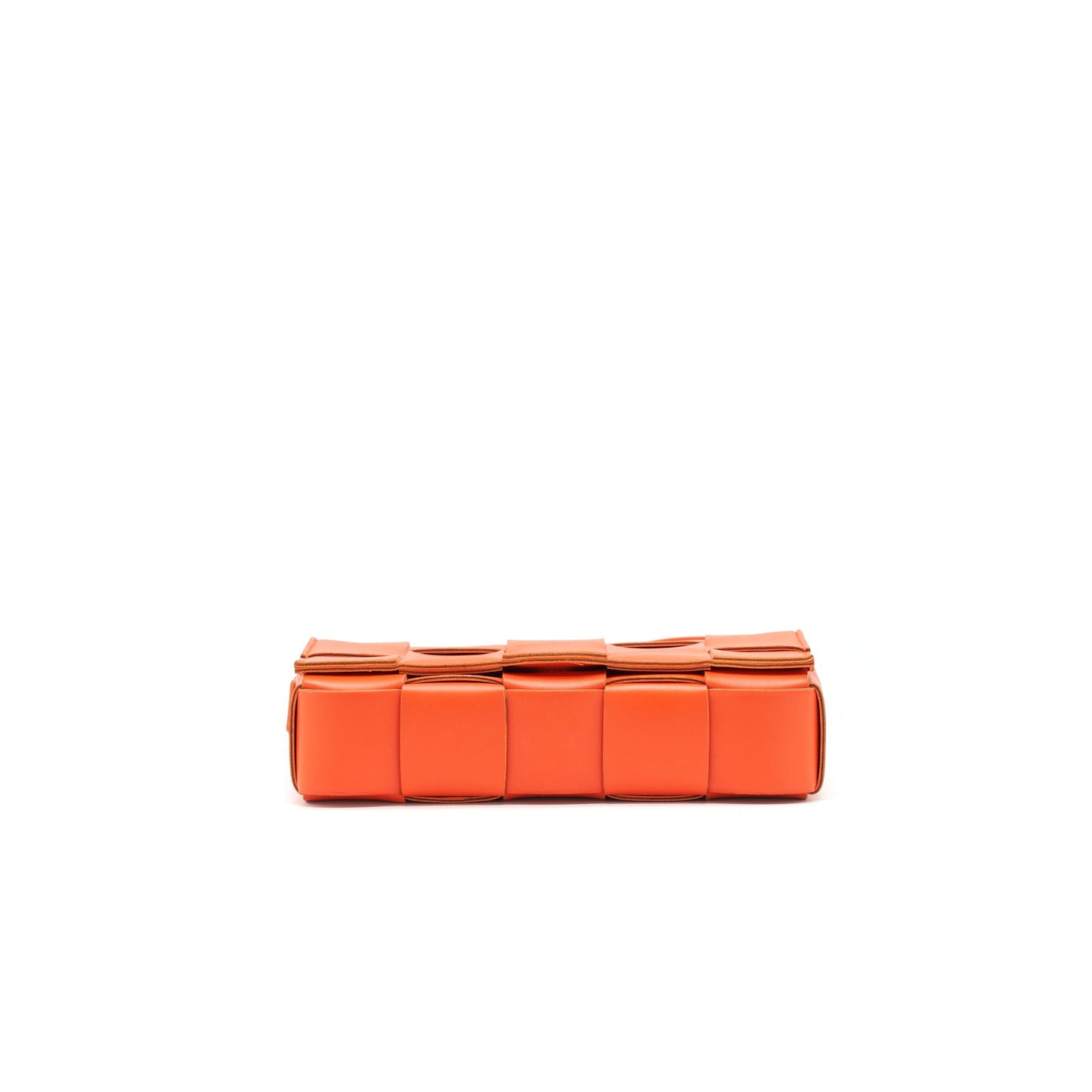 Bottega Veneta Cassette Purse Bright Orange