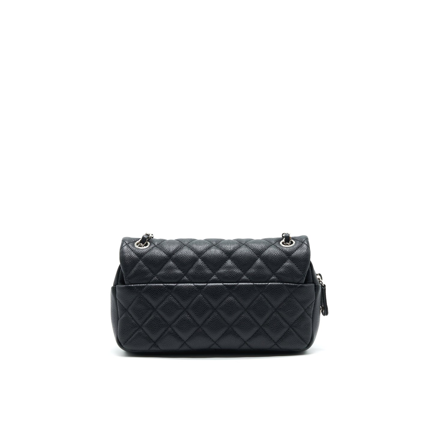 Chanel flap Bag with inner zipper caviar Black