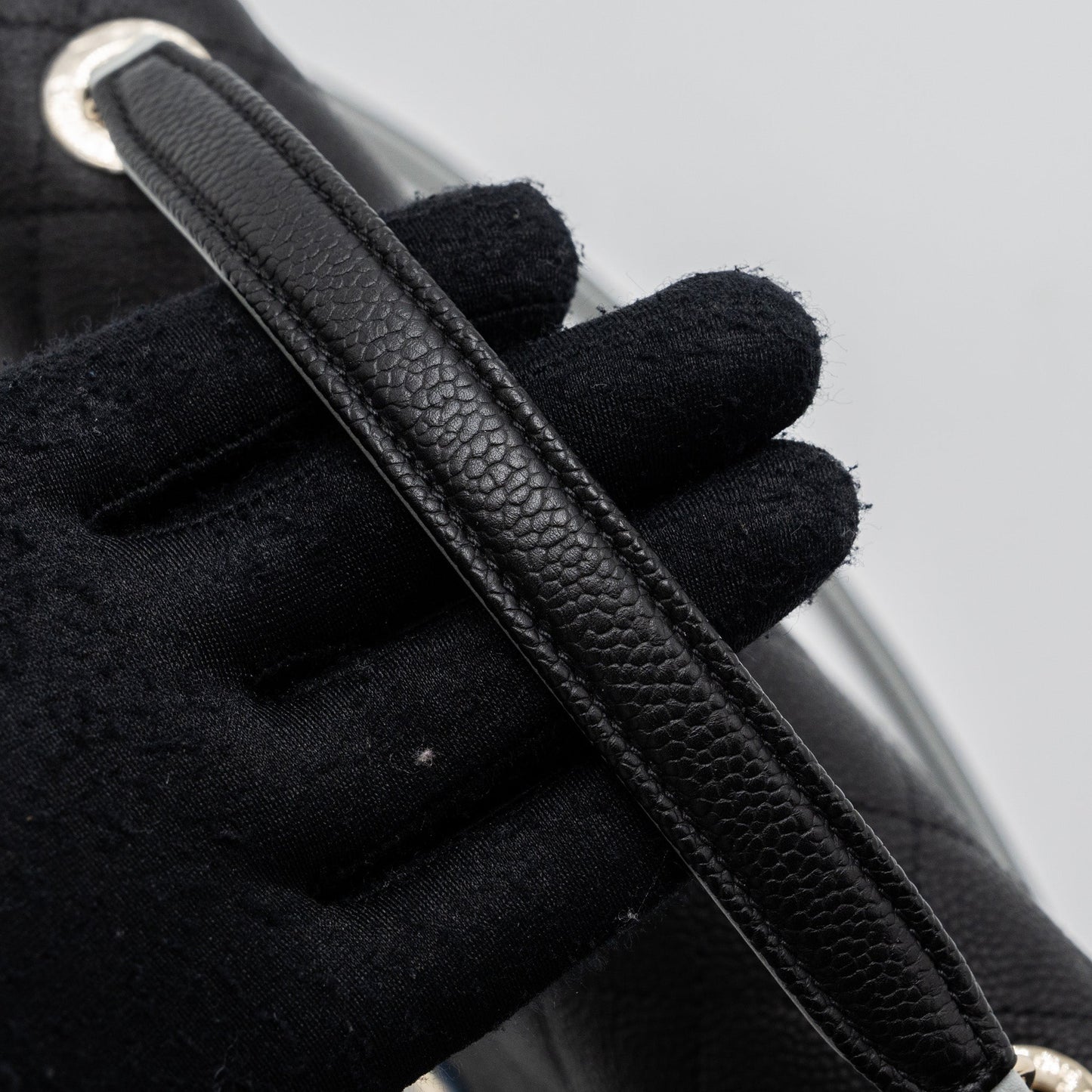 Chanel Flap Bag with handle Caviar Black/Multicolour L