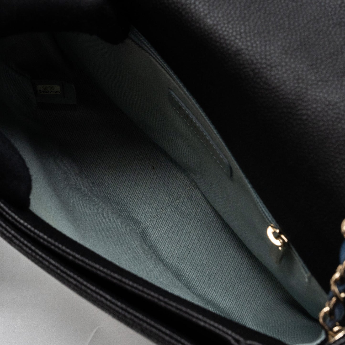 Chanel Flap Bag with handle Caviar Black/Multicolour L