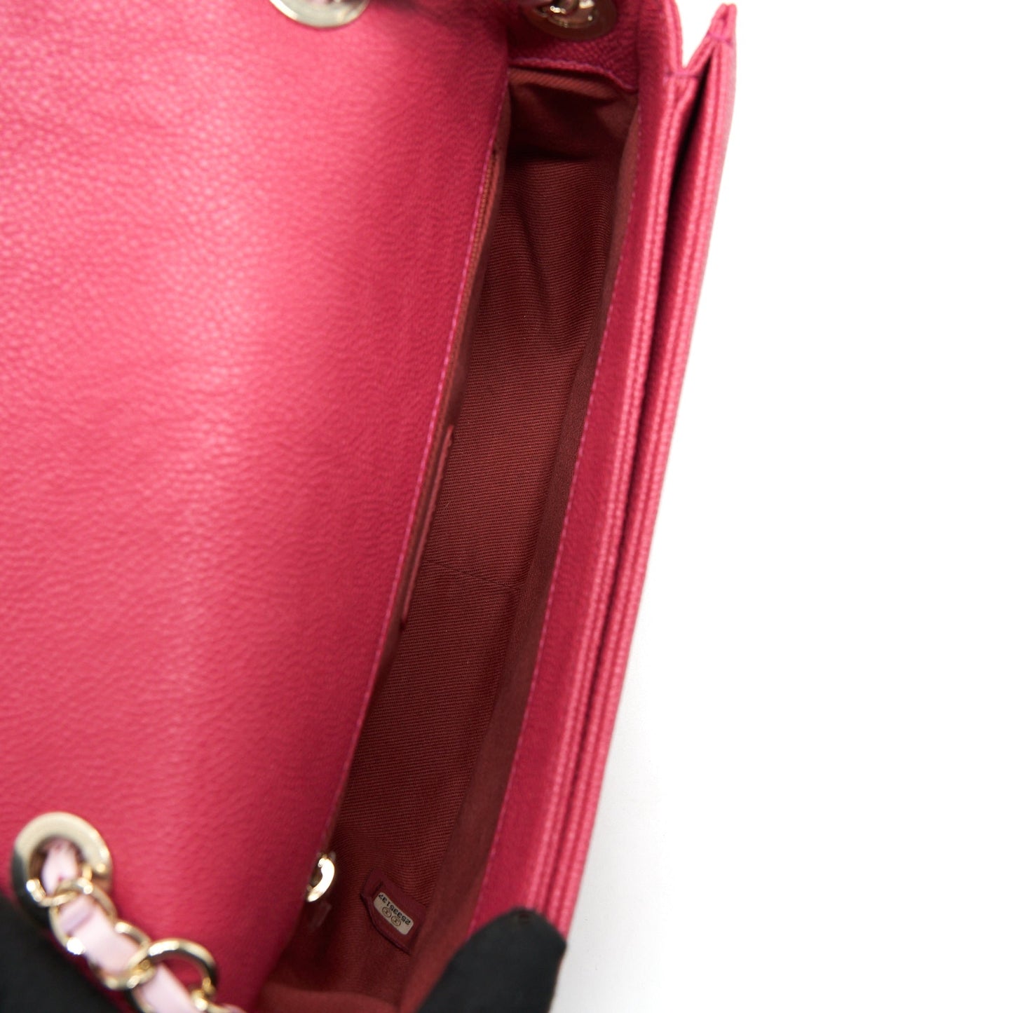 Chanel Seasonal Messenger Crossbody Bag Caviar Pink L