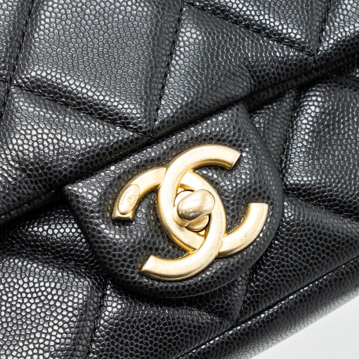 Chanel Mini Twist Your Button Flap Bag Caviar Black (Microchip)