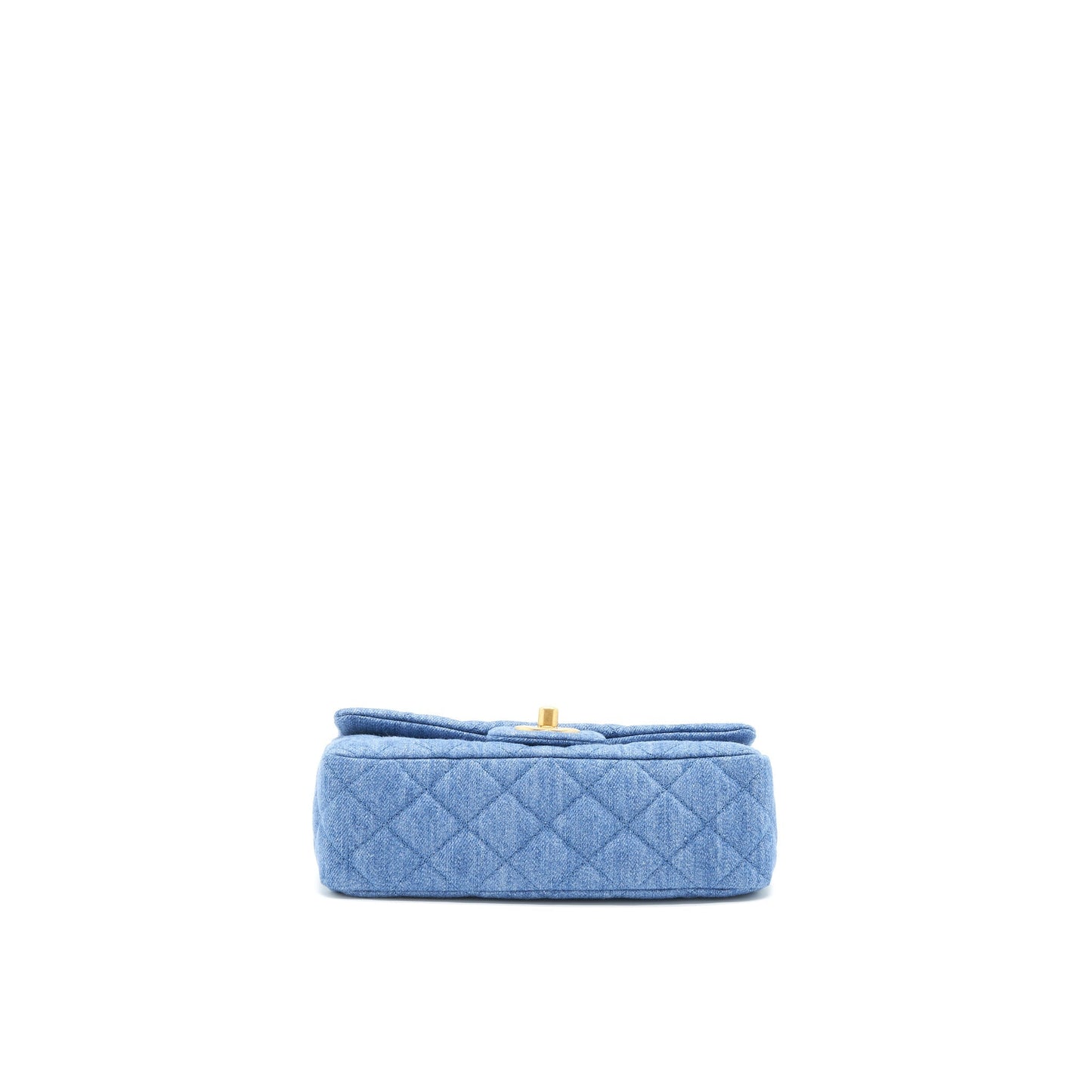 Chanel Pearl Crush Mini Rectangular Flap Bag Denim Blue