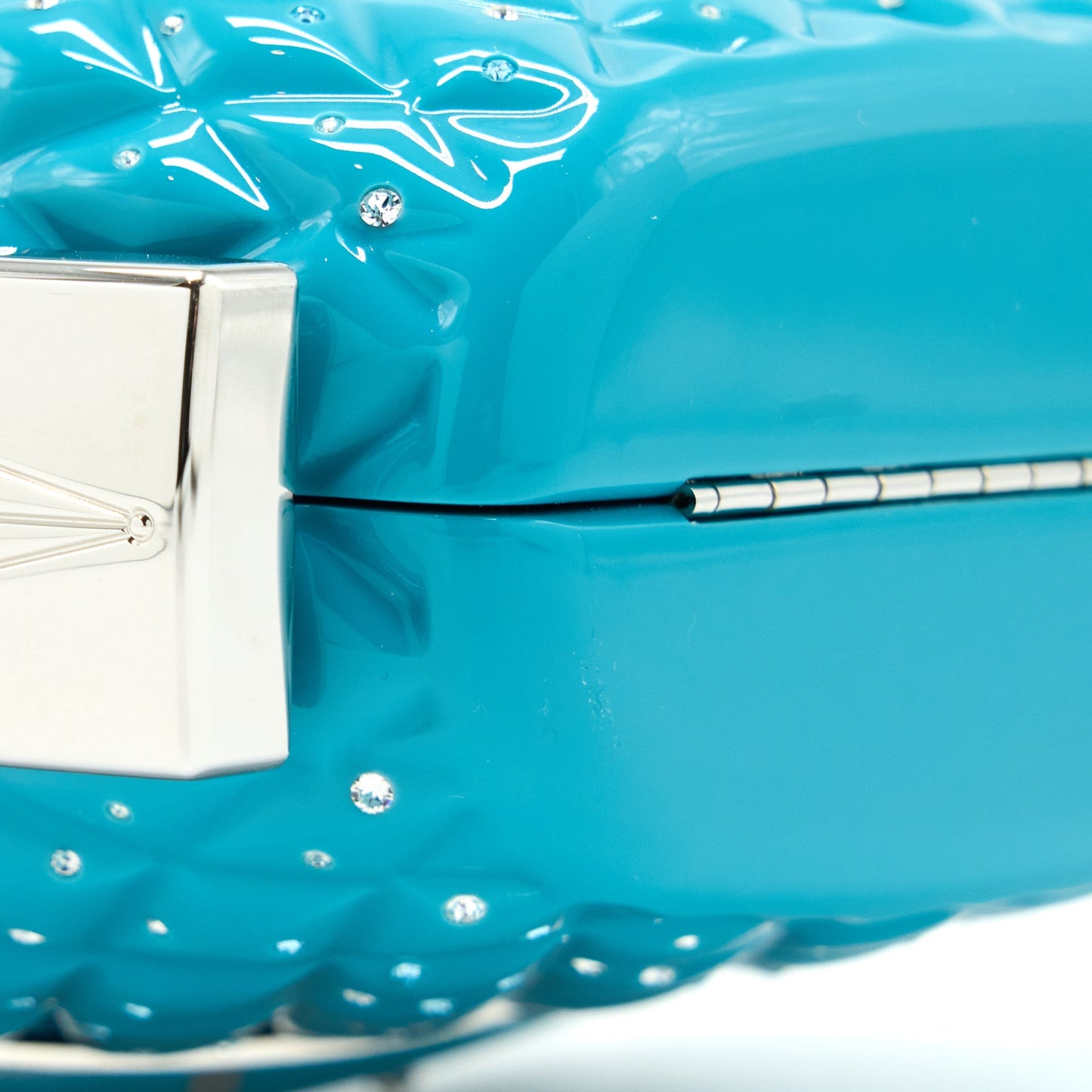 Chanel 19K Ski Gondola Evening Bag Light Blue