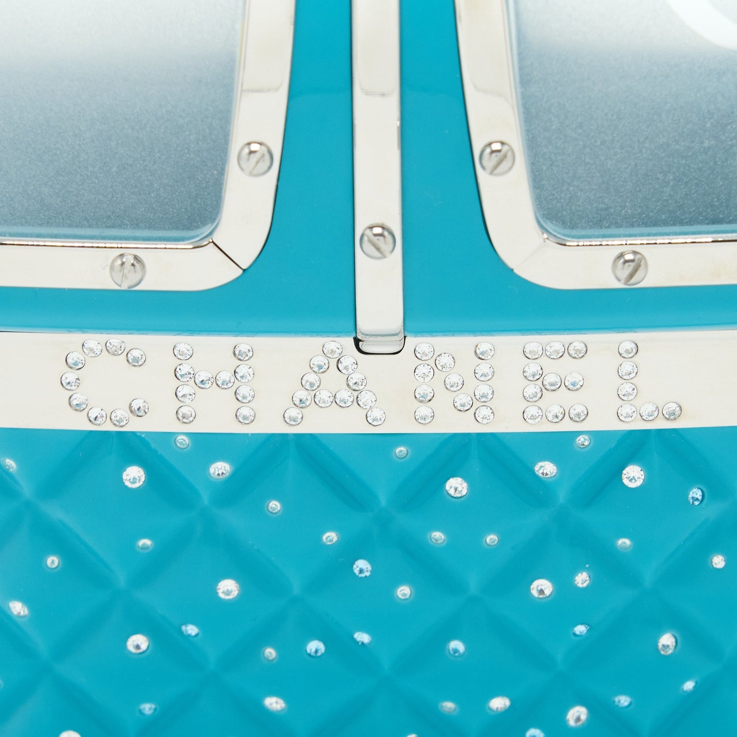 Chanel 19K Ski Gondola Evening Bag Light Blue