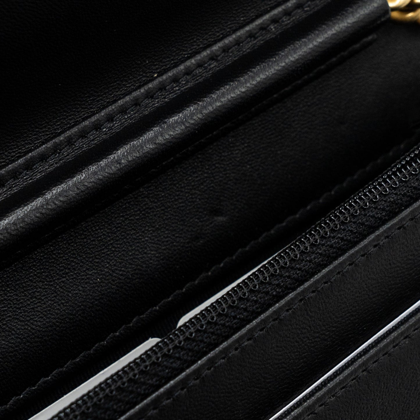 Chanel Boy Wallet On Chain Lambskin Black (Microchip)