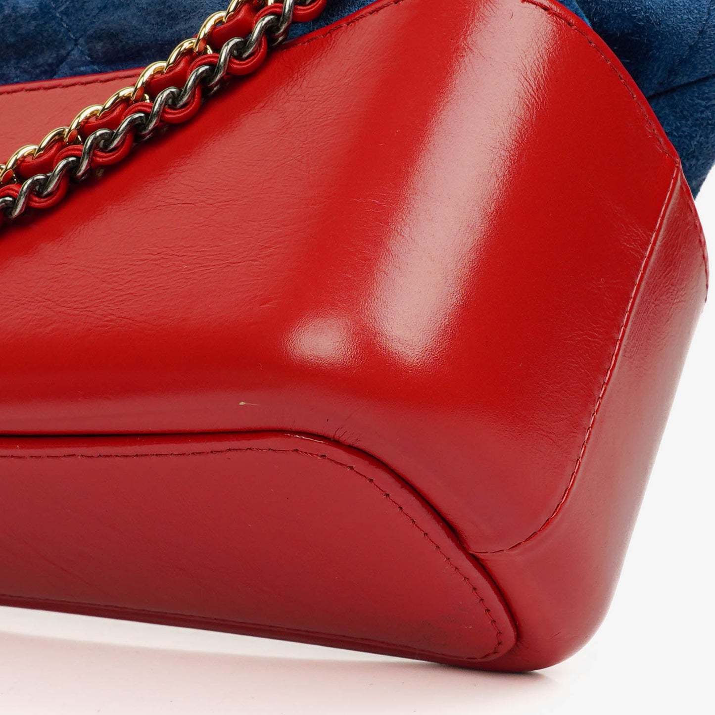 Chanel Multicolor Quilted Suede and Leather Medium Gabrielle Hobo Bag