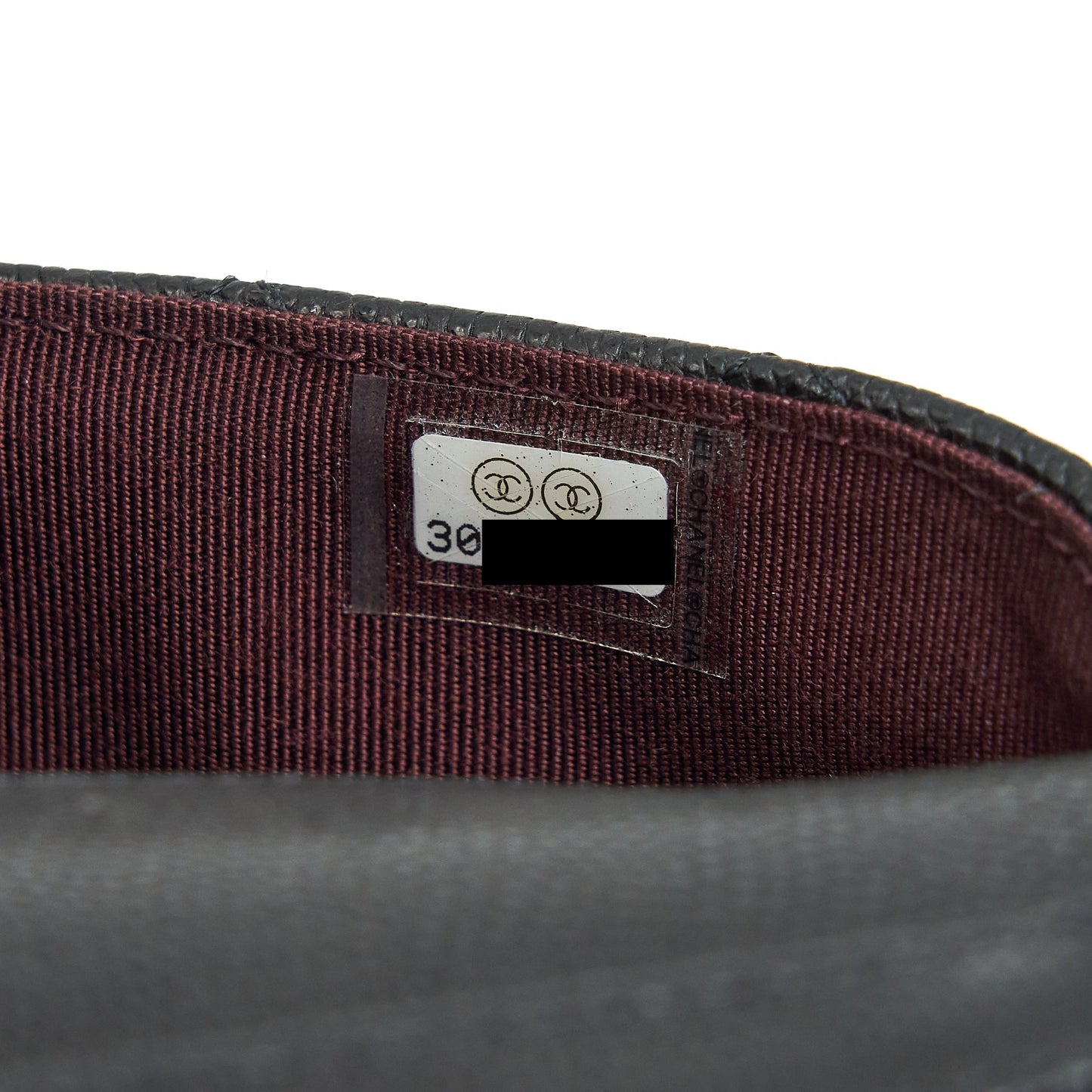 Chanel Glasses Case With Chain Caviar Black L