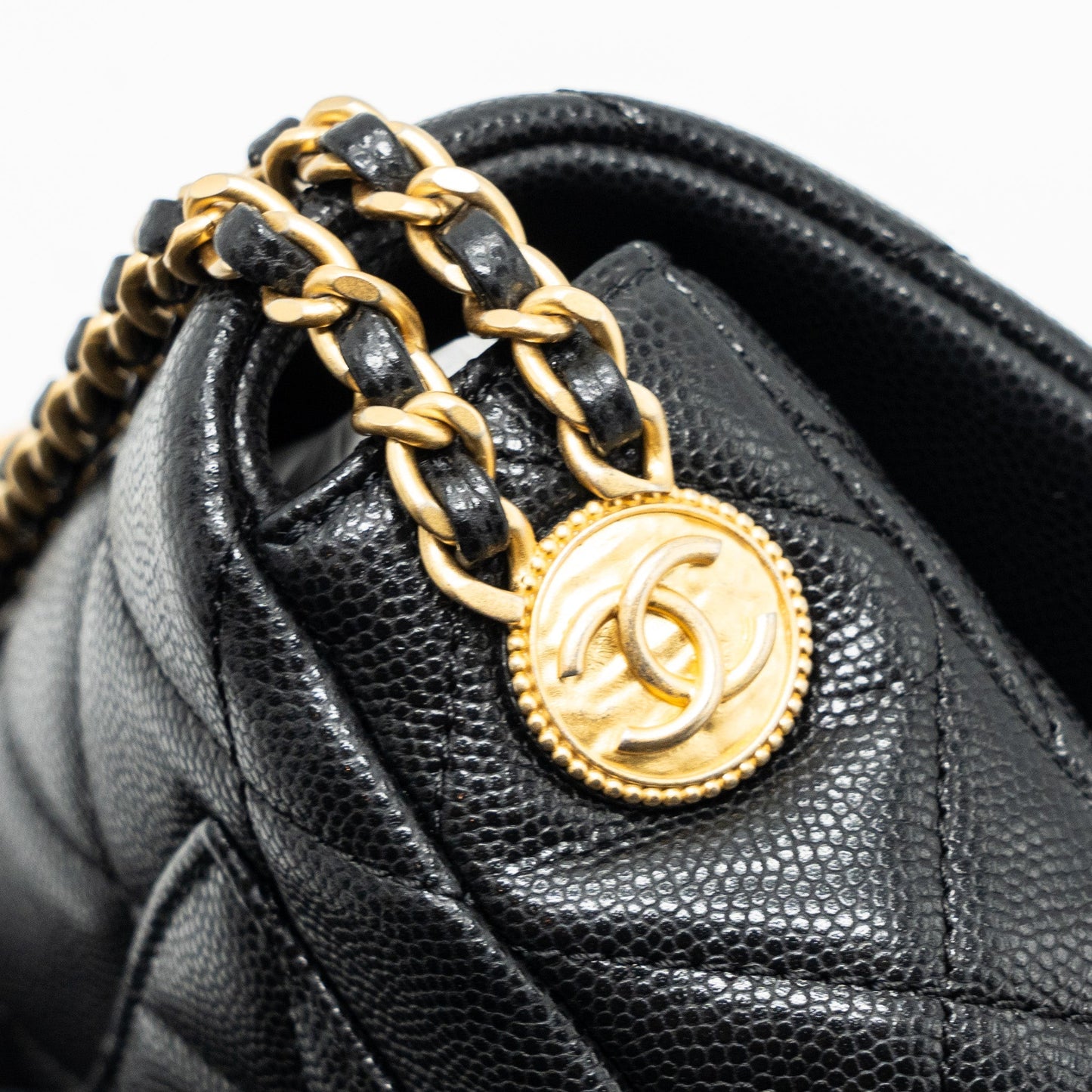 Chanel Mini Twist Your Button Flap Bag Caviar Black (Microchip)