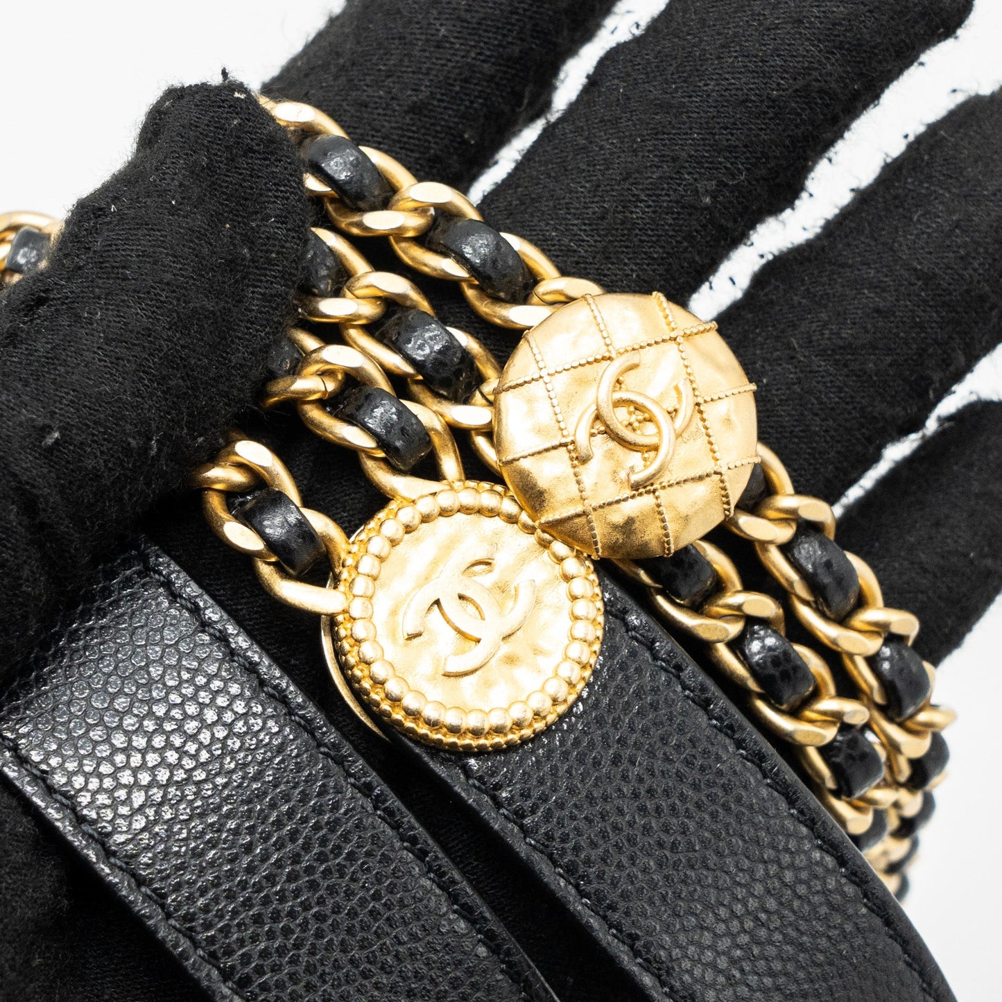 Chanel Mini Twist Your Button Flap Bag Caviar Black (Microchip)