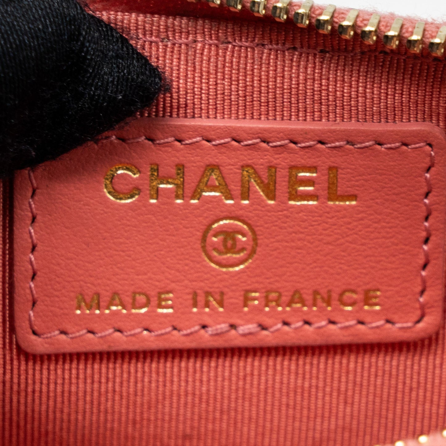 Chanel Phone Card Holder Caviar Pink L