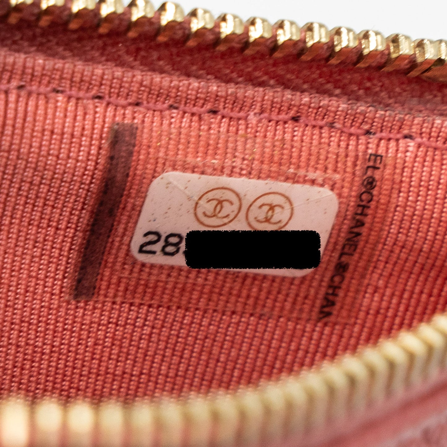 Chanel Phone Card Holder Caviar Pink L