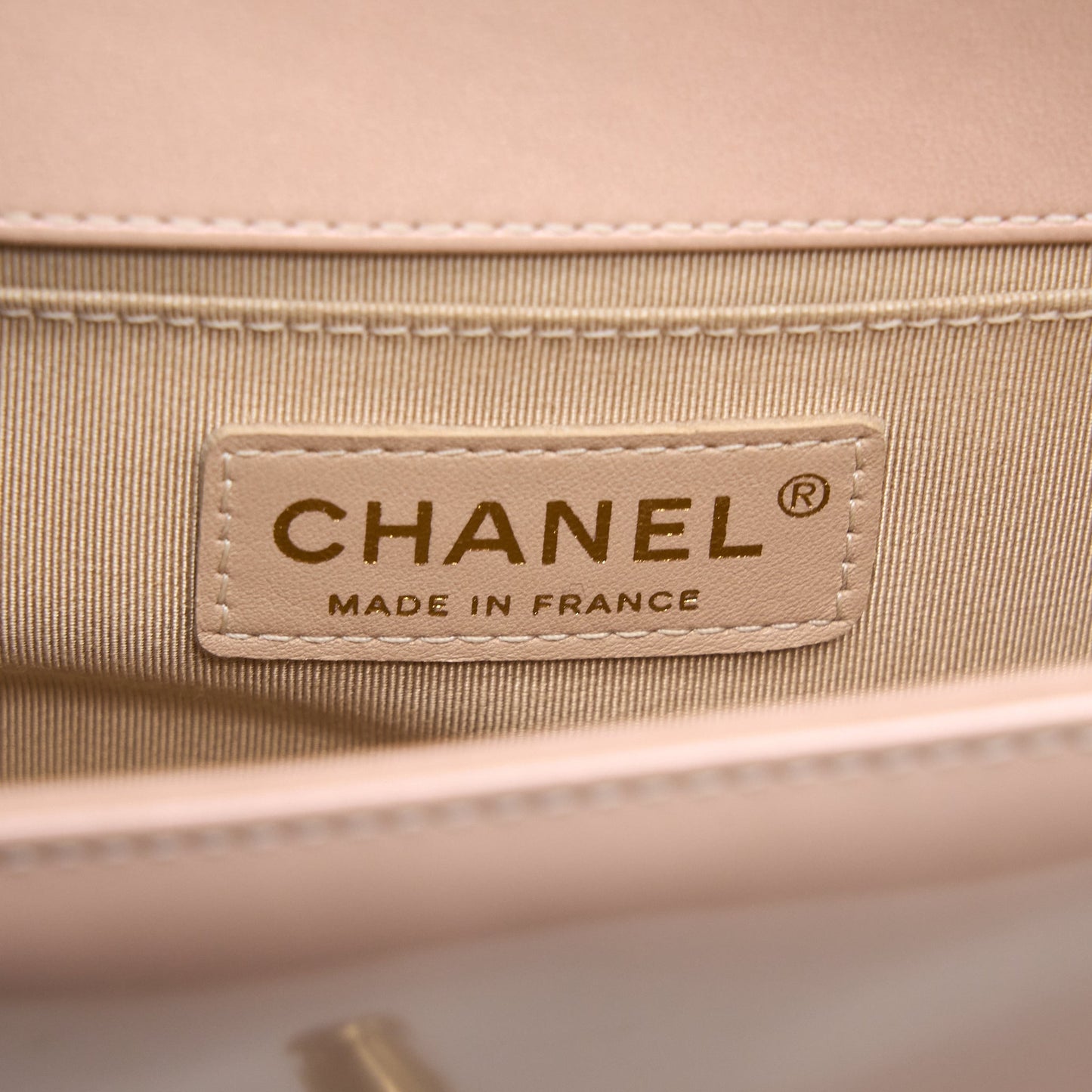 Chanel Small Boy Bag Patent Leather Light Pink L