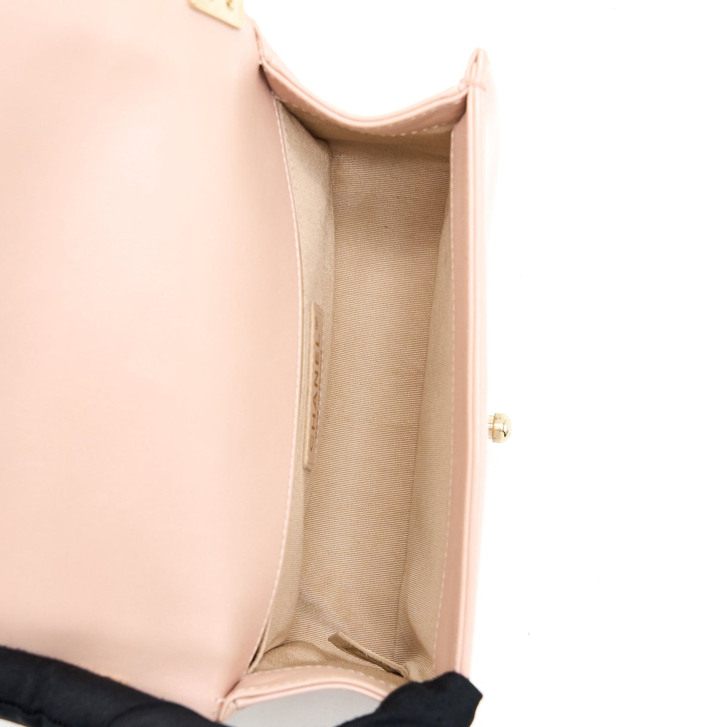 Chanel Small Boy Bag Patent Leather Light Pink L