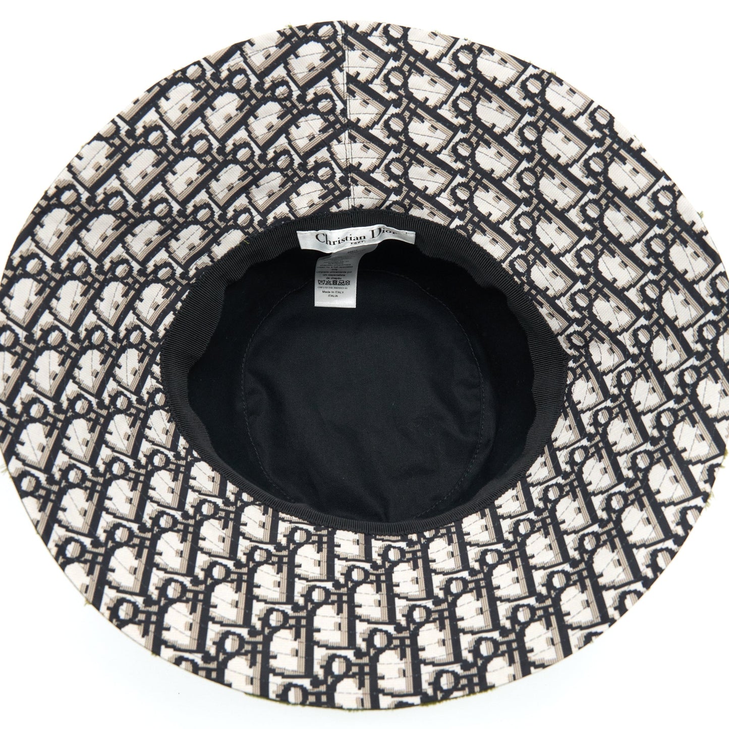 Dior Size 57 Camouflage Oblique Bucket Hat