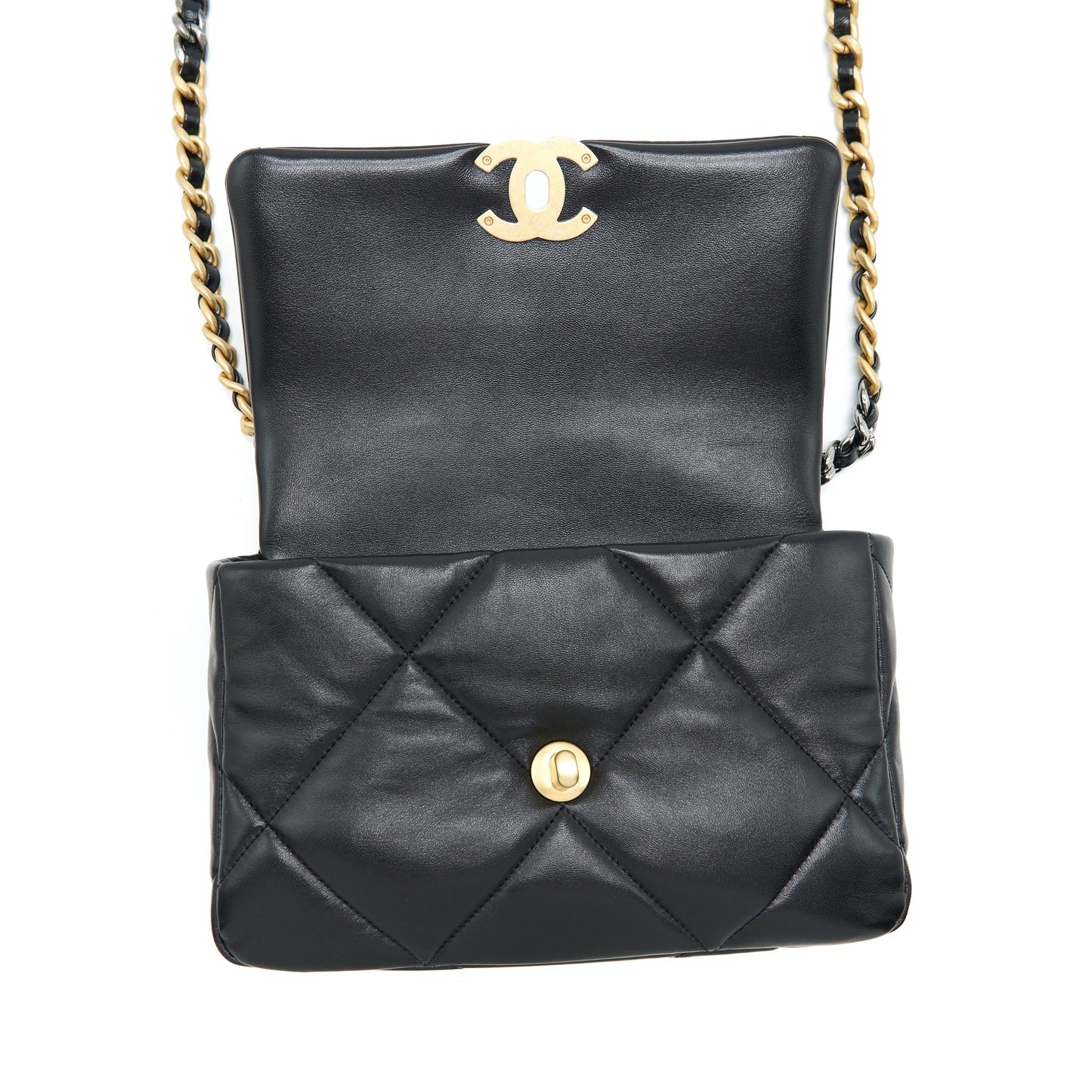 Chanel Small 19 Bag Lambskin Black