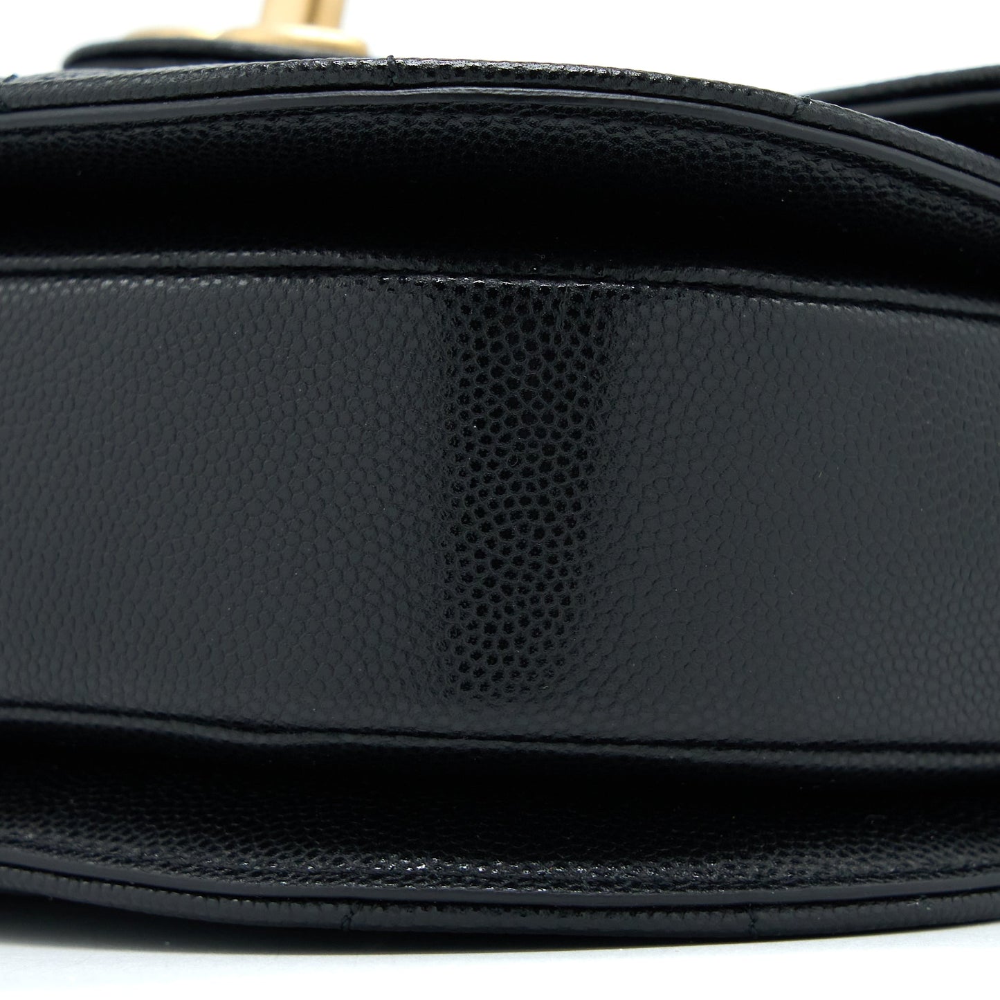 Chanel 22B Round Messenger Bag Grained Calfskin Black Brushed  (Microchip)