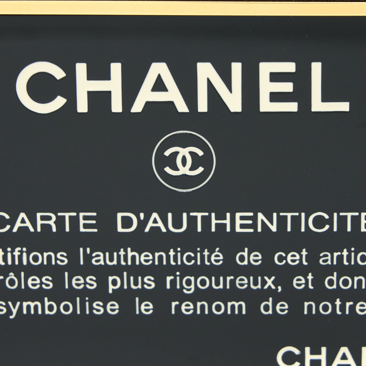Chanel 20K Authenticity Card Evening Bag
