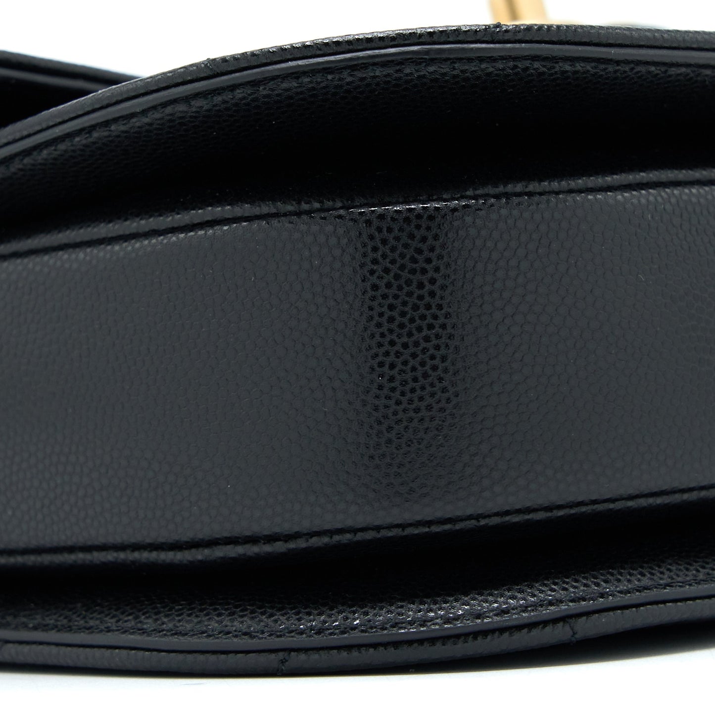 Chanel 22B Round Messenger Bag Grained Calfskin Black Brushed  (Microchip)