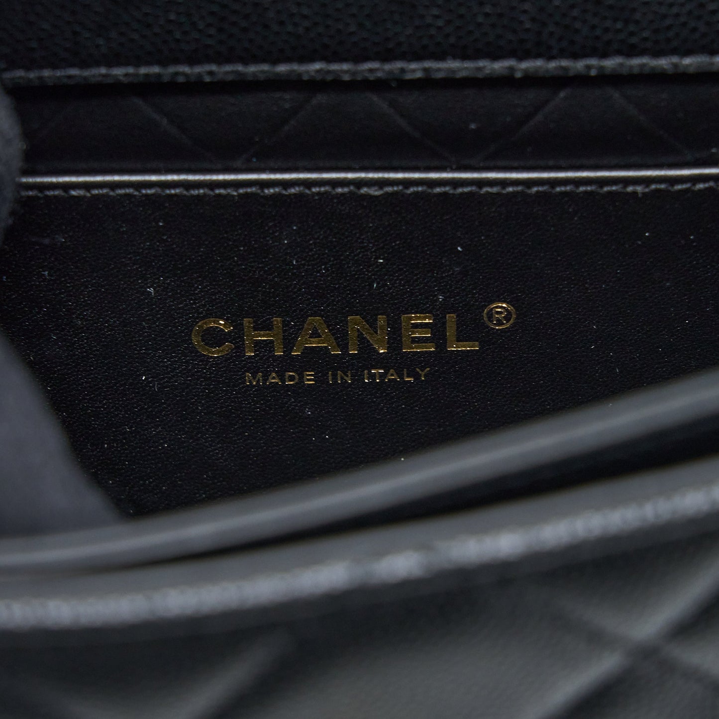 Chanel 22B Round Messenger Bag Grained Calfskin Black Brushed  (Microchip)