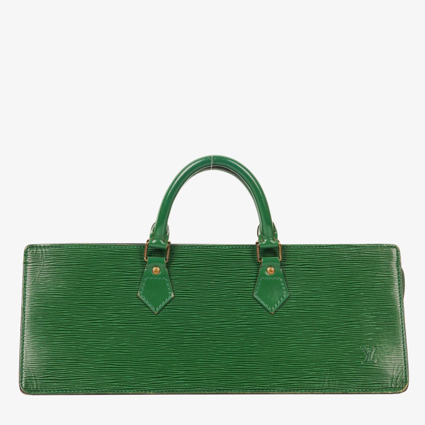 Louis Vuitton Sac Triangle Green EPI Leather Handbag