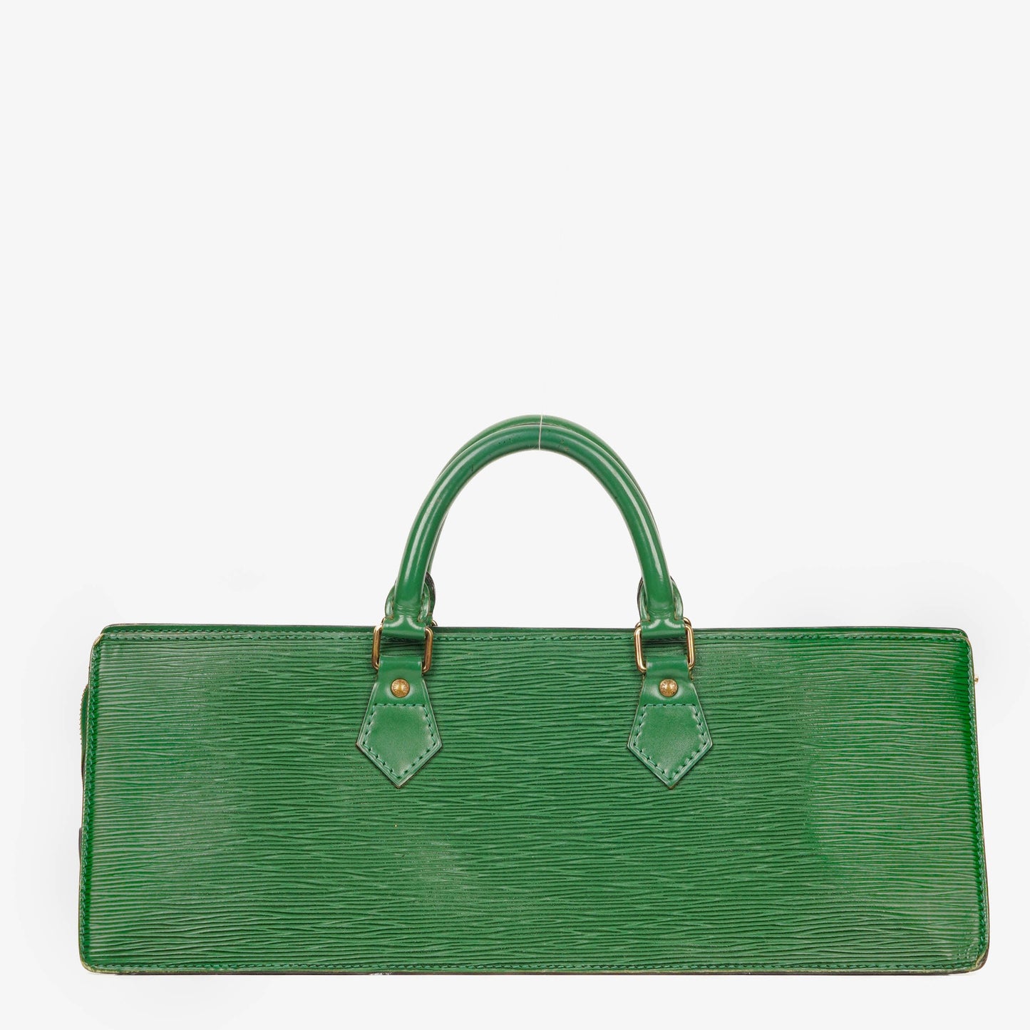 Louis Vuitton Sac Triangle Green EPI Leather Handbag