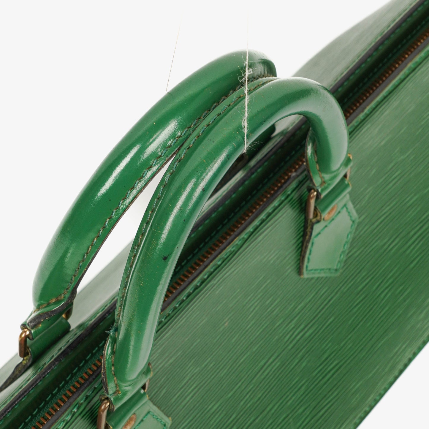 Louis Vuitton Sac Triangle Green EPI Leather Handbag