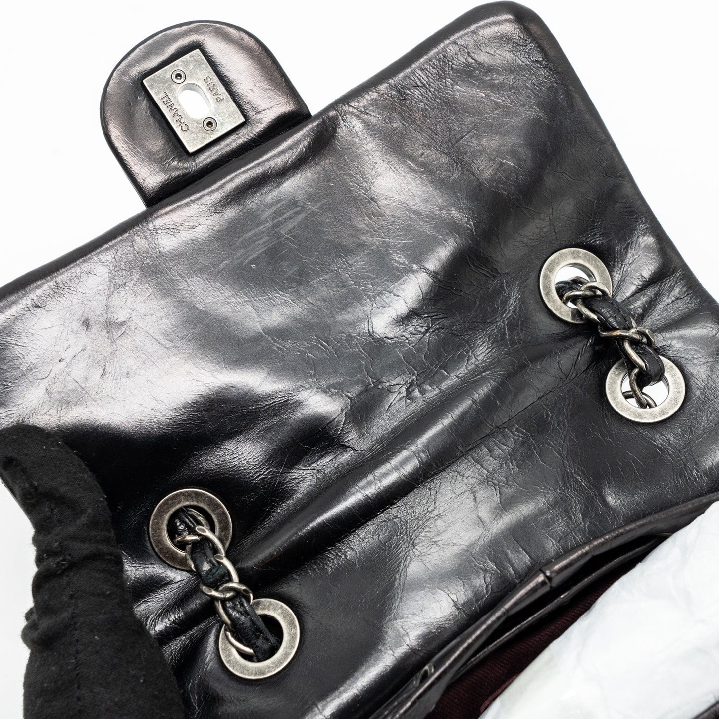 Chanel small mountain backpack quilted calfskin / shearling multicolour ruthenium hardware