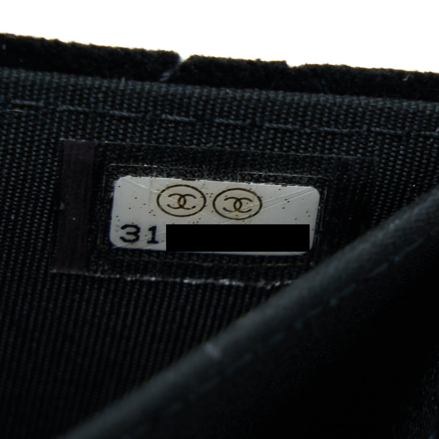 Chanel Small Flap Wallet Velvet Black L