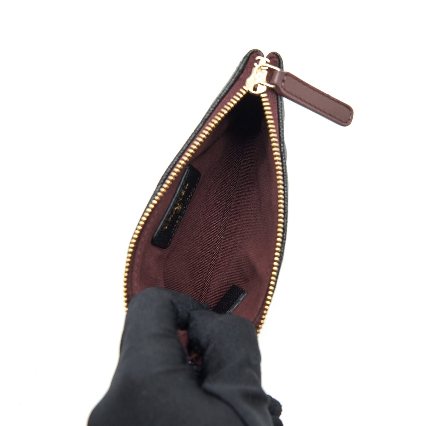 Chanel Mini Pouch Caviar Black L
