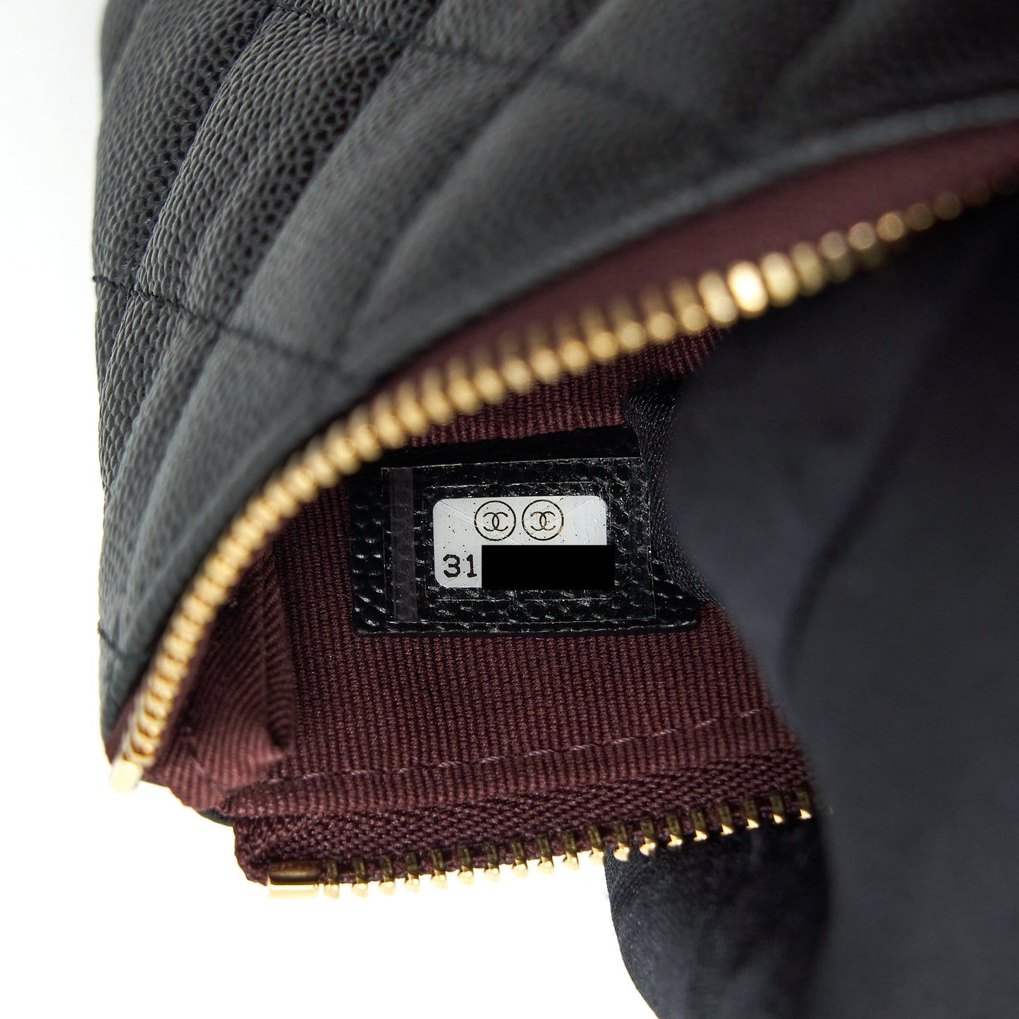 Chanel Mini Pouch Caviar Black L