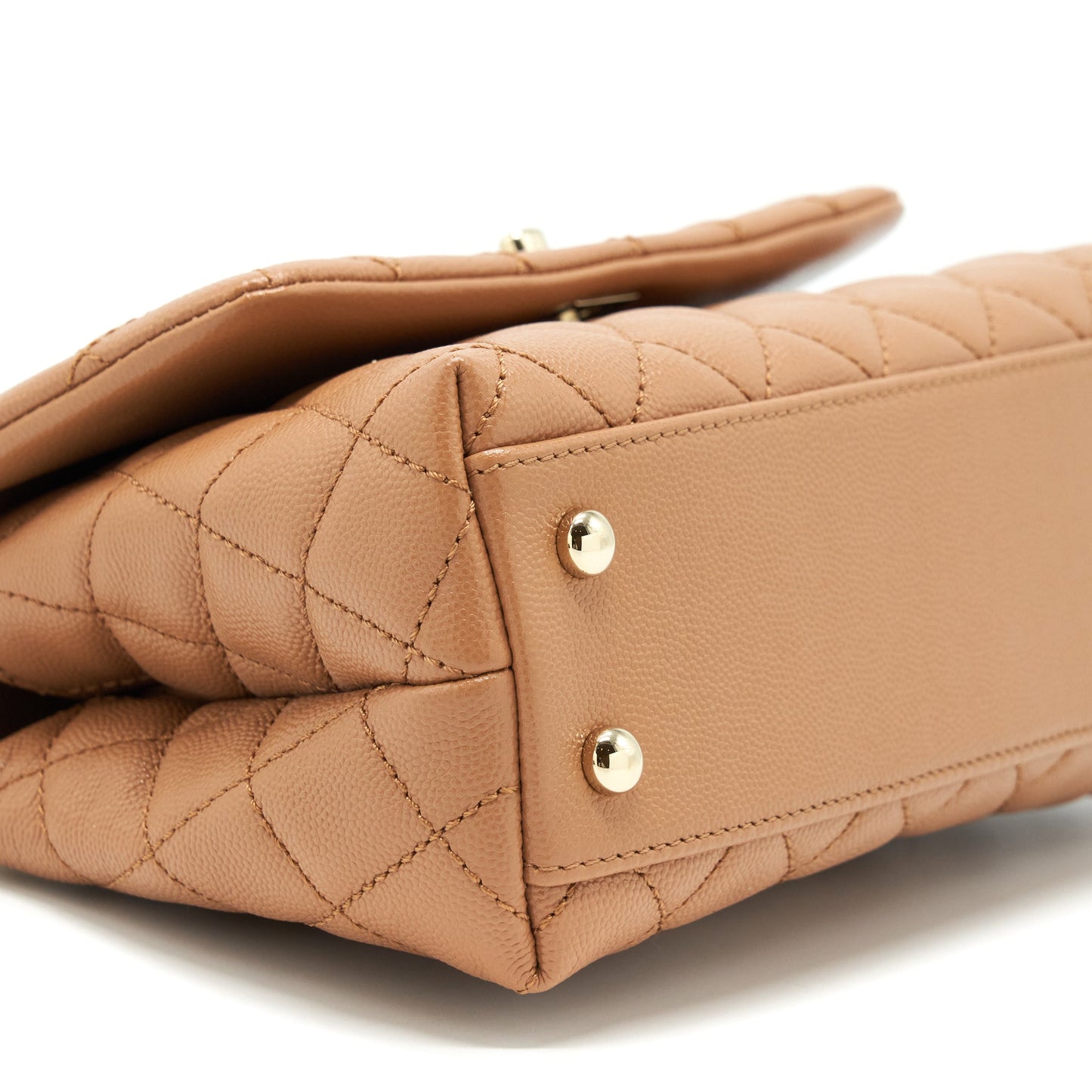 Chanel 21P Small Coco Handle Caviar NB356 Caramel L