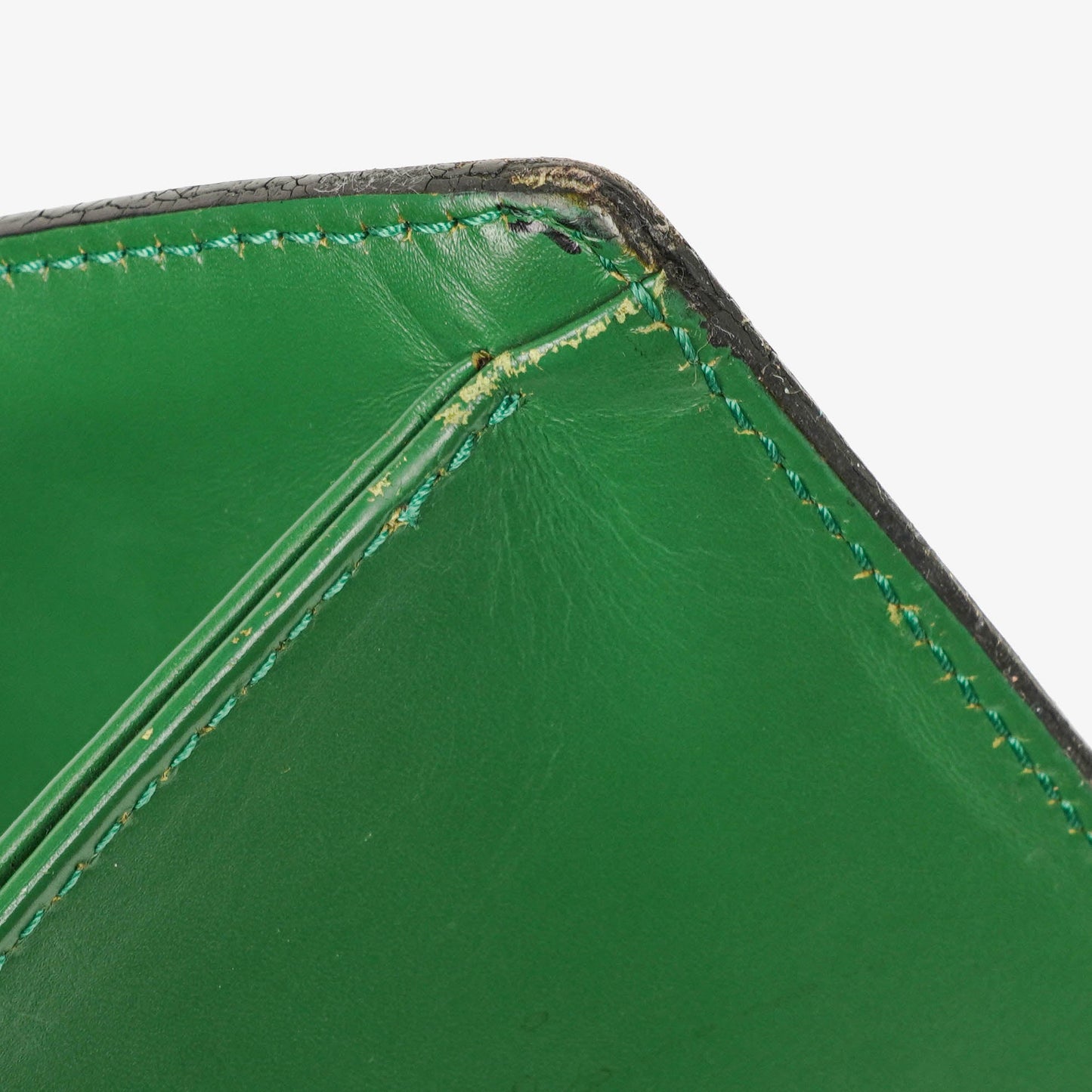 Louis Vuitton Sac Triangle Green EPI Leather Handbag