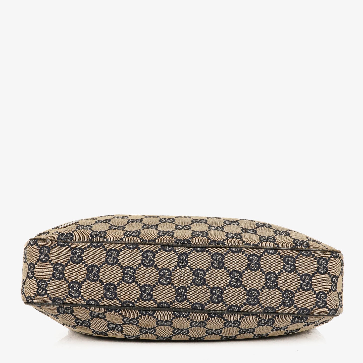 Gucci Charmy Navy GG Canvas Sherry Line Hobo Bag