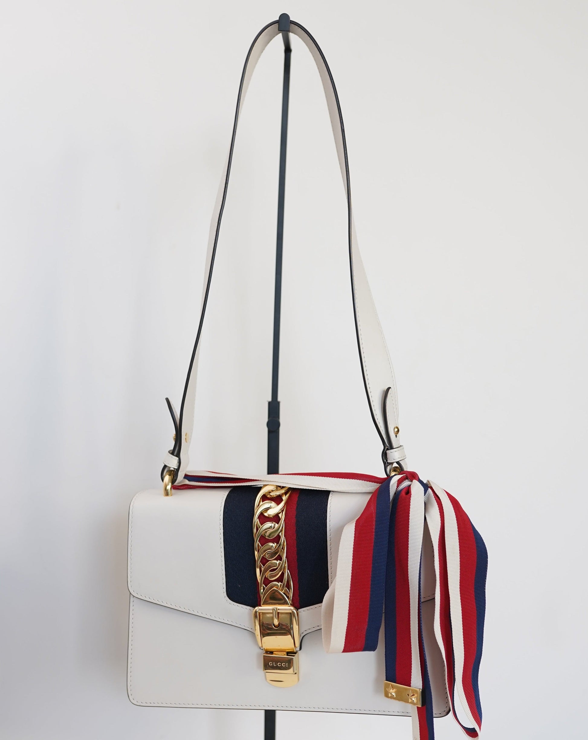 Gucci Lou Chain Leather Shoulder Bag