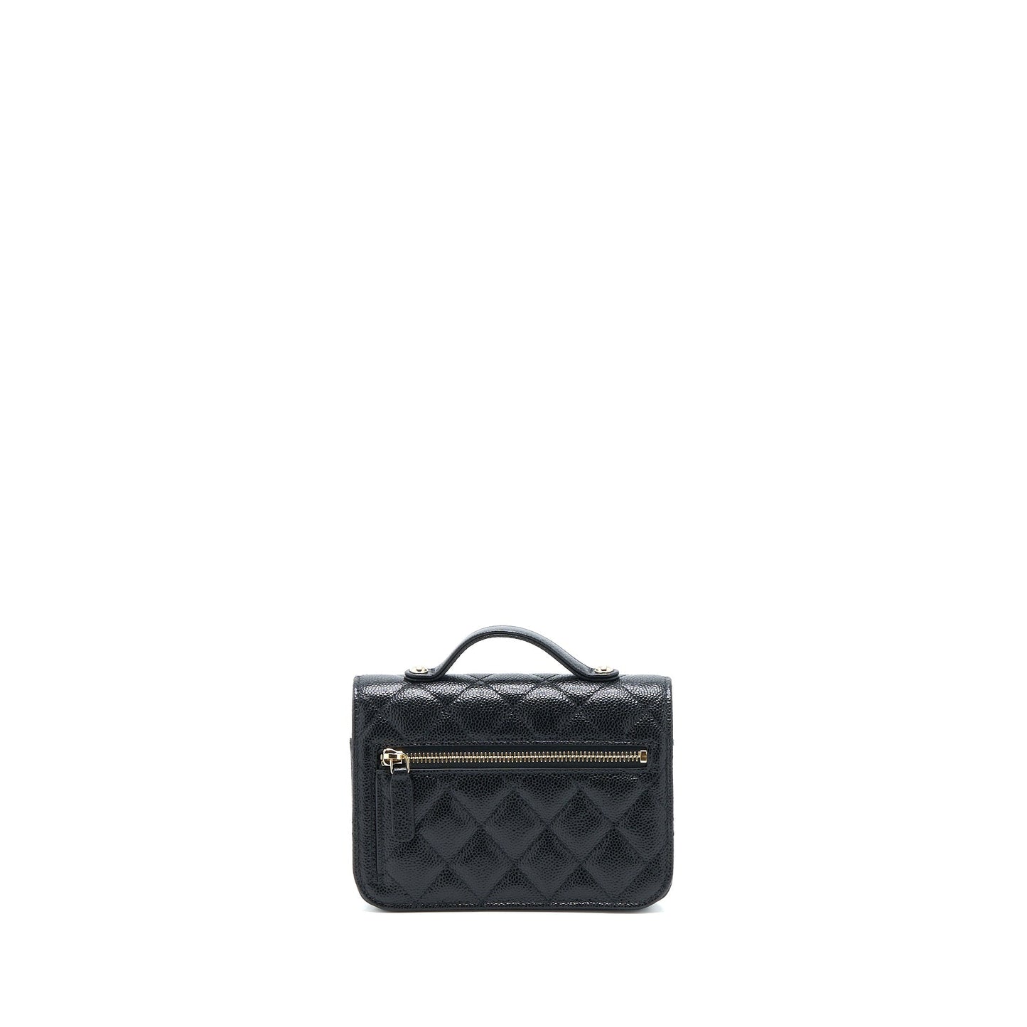 Chanel Mini Business Affinity Caviar Black L (Microchip)