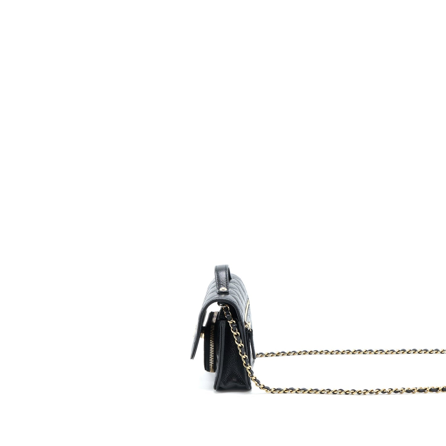Chanel Mini Business Affinity Caviar Black L (Microchip)
