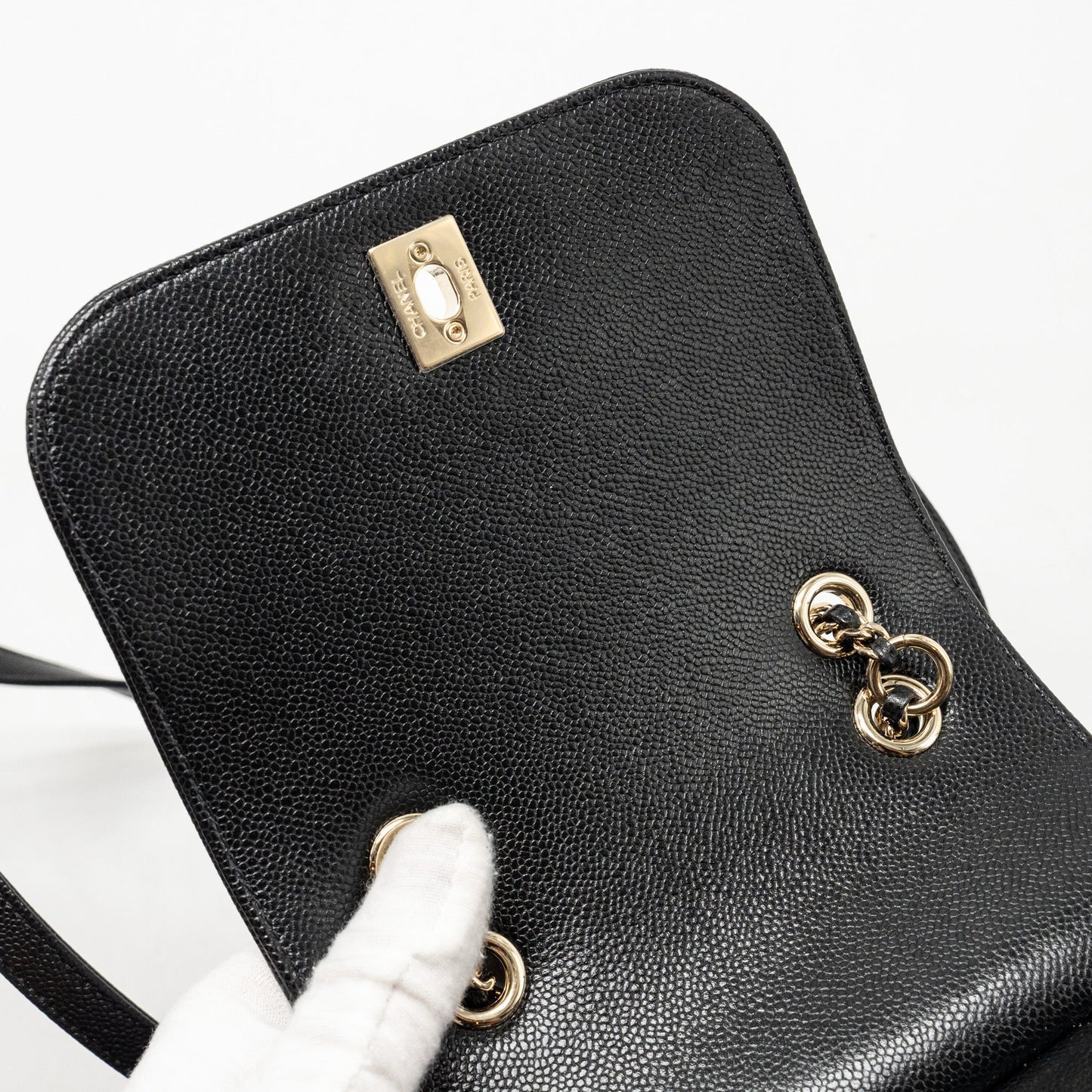 Chanel Affinity Backpack Caviar Black L (Microchip)