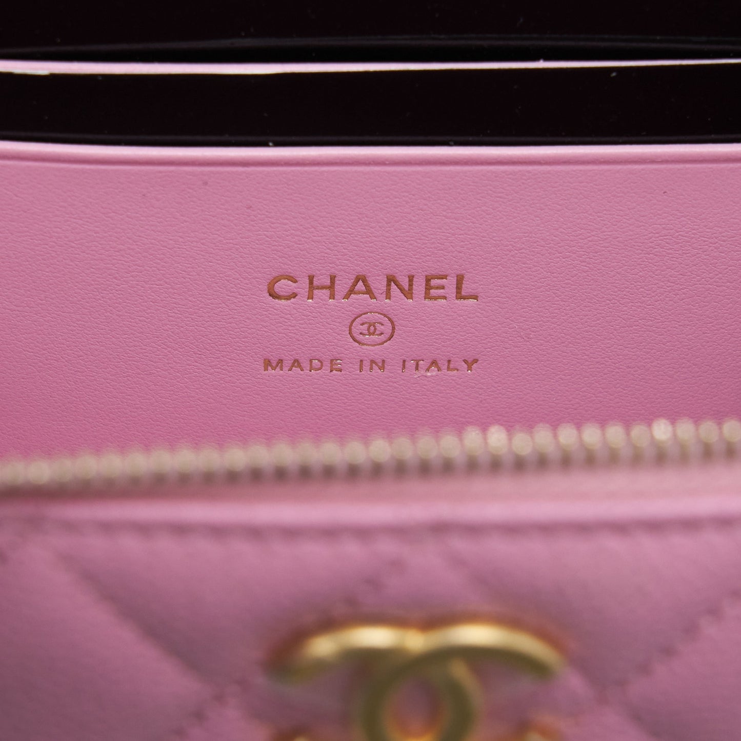 Chanel 22S Letter Top Handle Long Vanity With Chain Caviar NH622 Pink