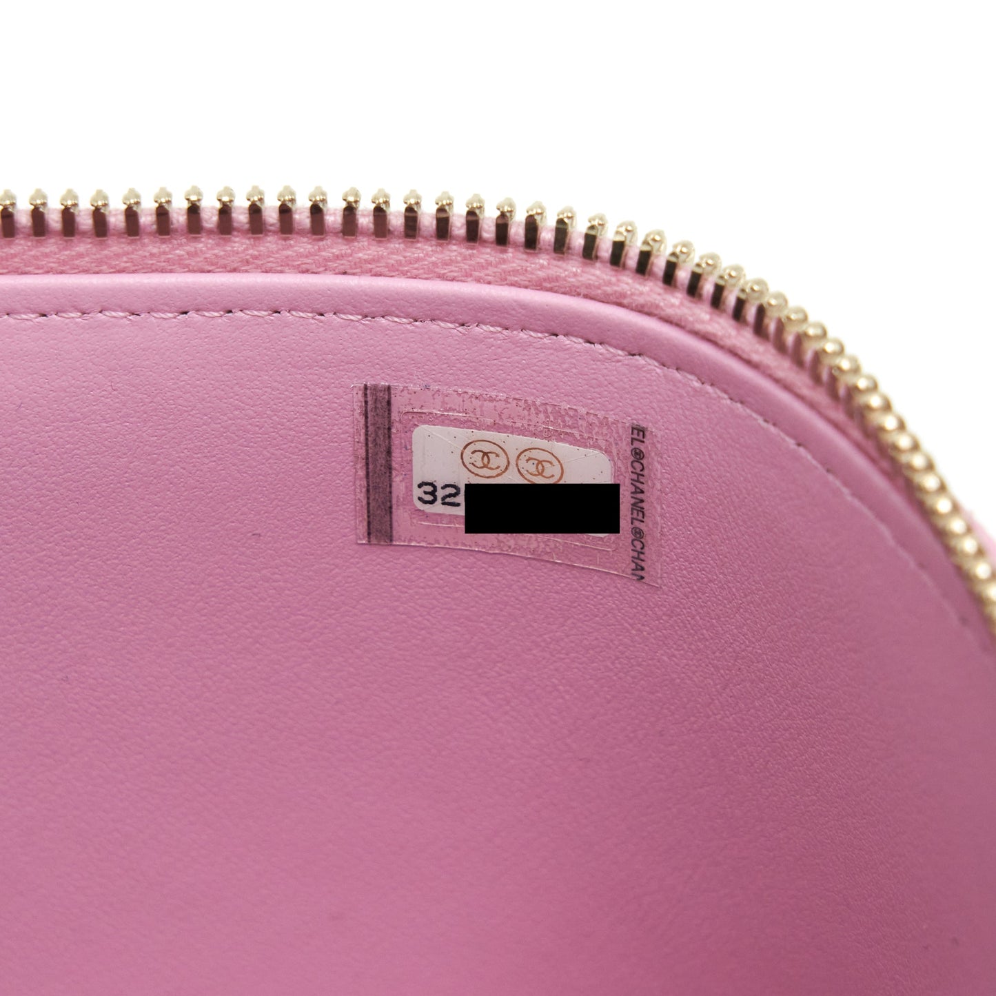 Chanel 22S Letter Top Handle Long Vanity With Chain Caviar NH622 Pink