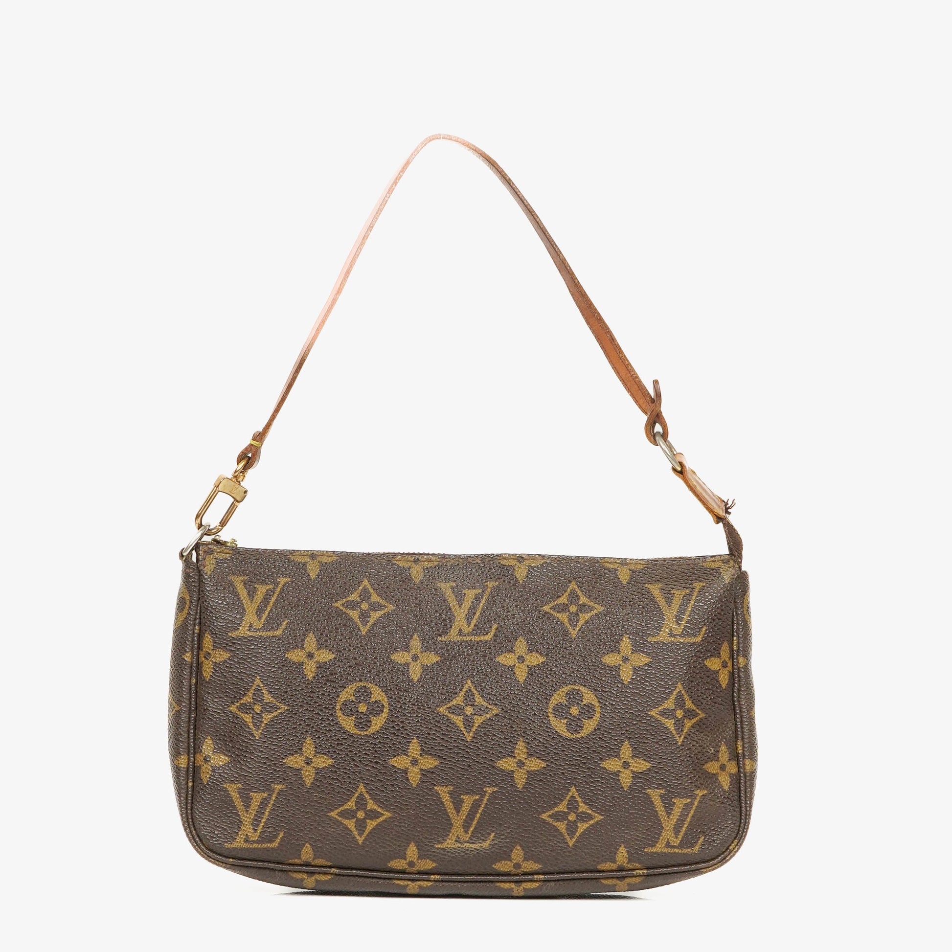 Louis Vuitton Pochette Accessoires Monogram Canvas Clutch Hand