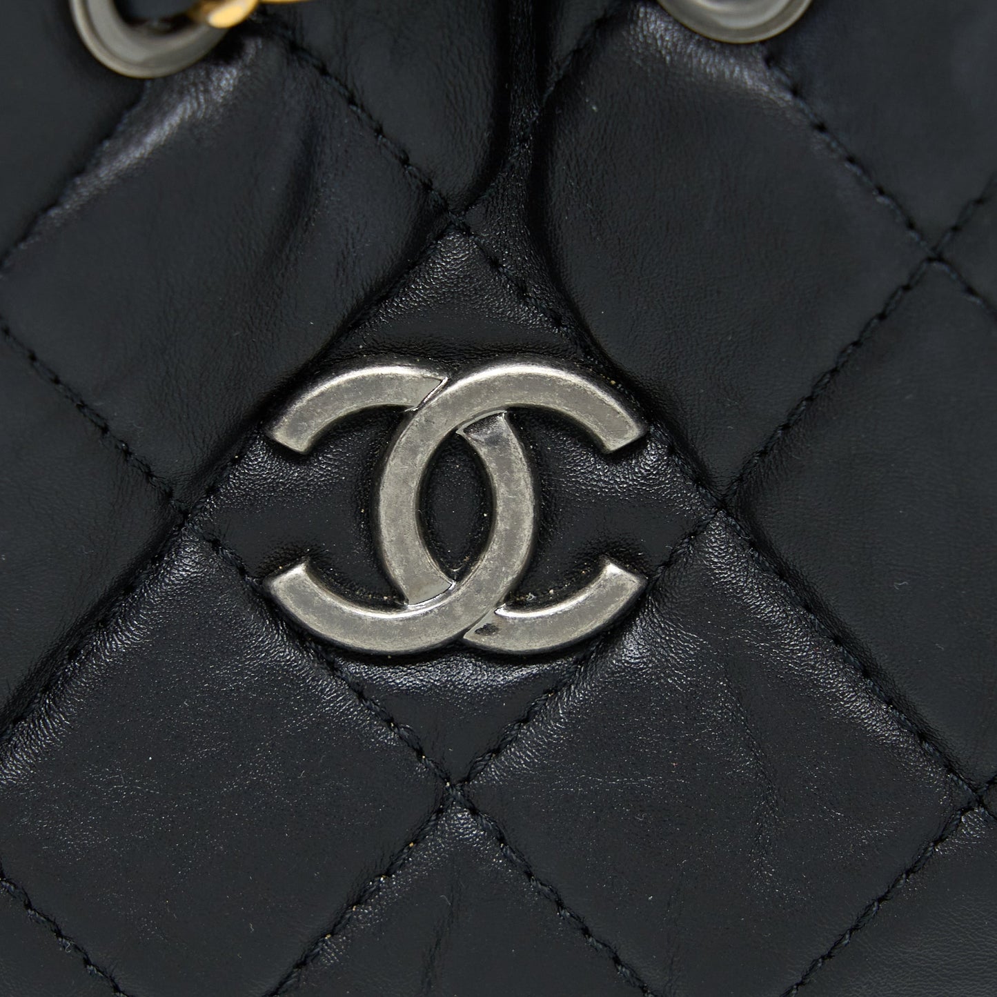 Chanel Small Gabrielle Backpack Aged Calfskin Black Multicolor Hardware (Microchip)