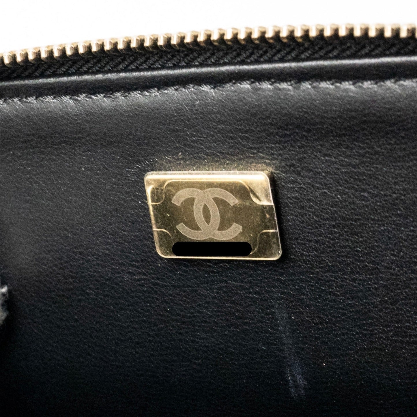 Chanel Logo Detailed Handle Mini Pick Me Up Vanity Case Caviar Black  (Microchip)
