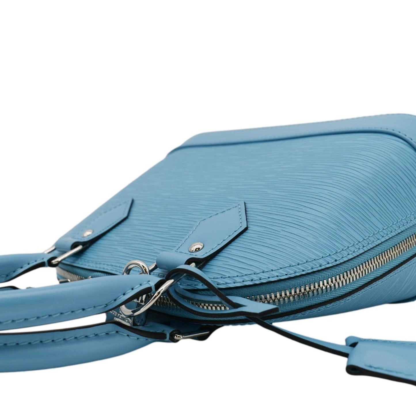 LOUIS VUITTON Alma BB Jacquard Epi Leather Crossbody Bag Light Blue