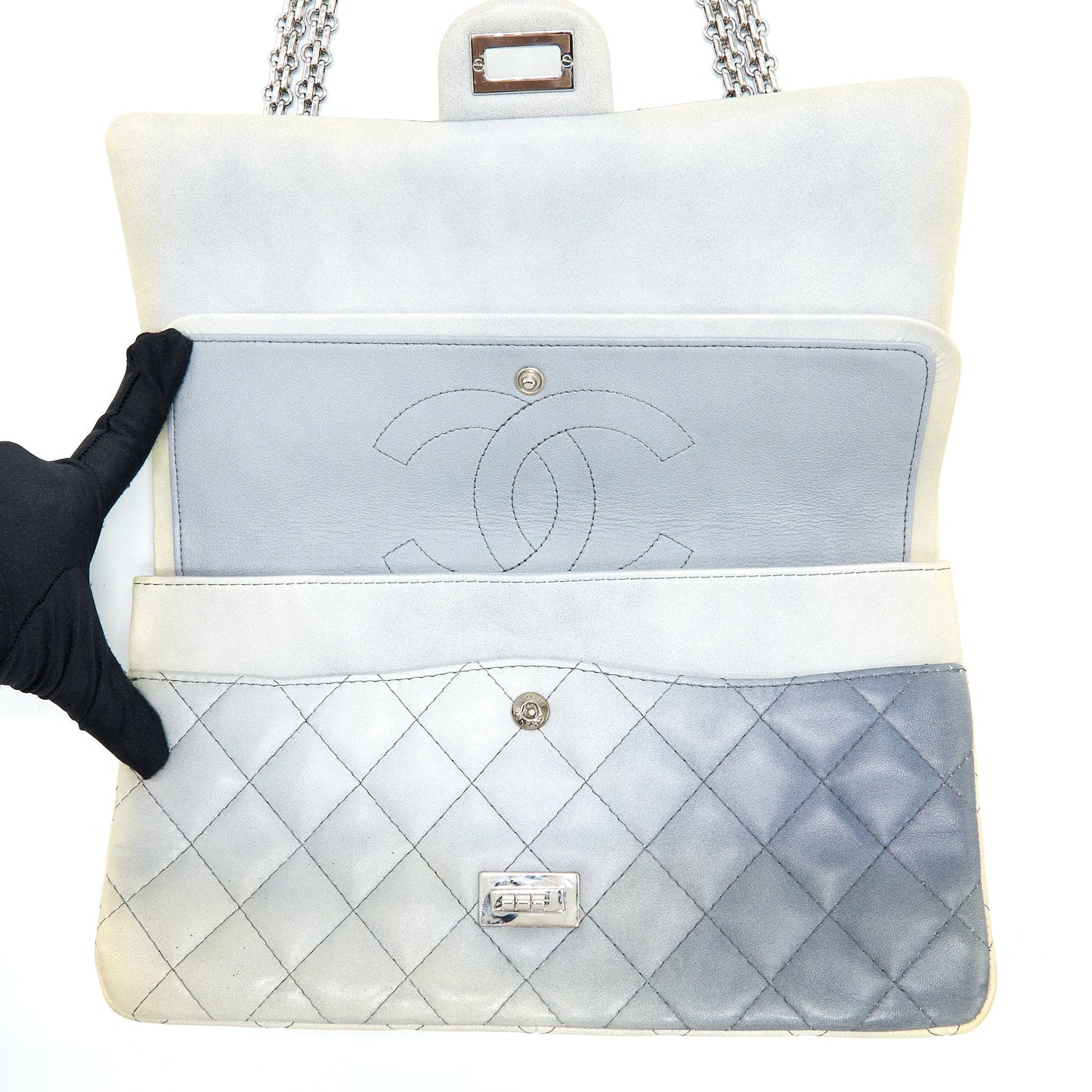 Chanel 2.55 226 Reissue Flap Bag Lambskin Ombre Grey